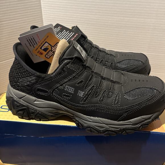 Skechers Men's 7 Slip-ins Work Cankton Faison Steel Toe Sneakers Shoes 200211 - Picture 4 of 6